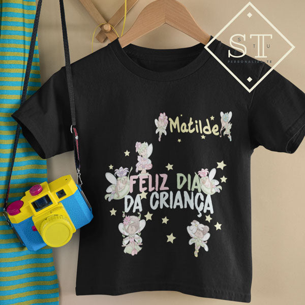 Feliz dia das Crianças Fadas (Com nome) - Sê-Tu